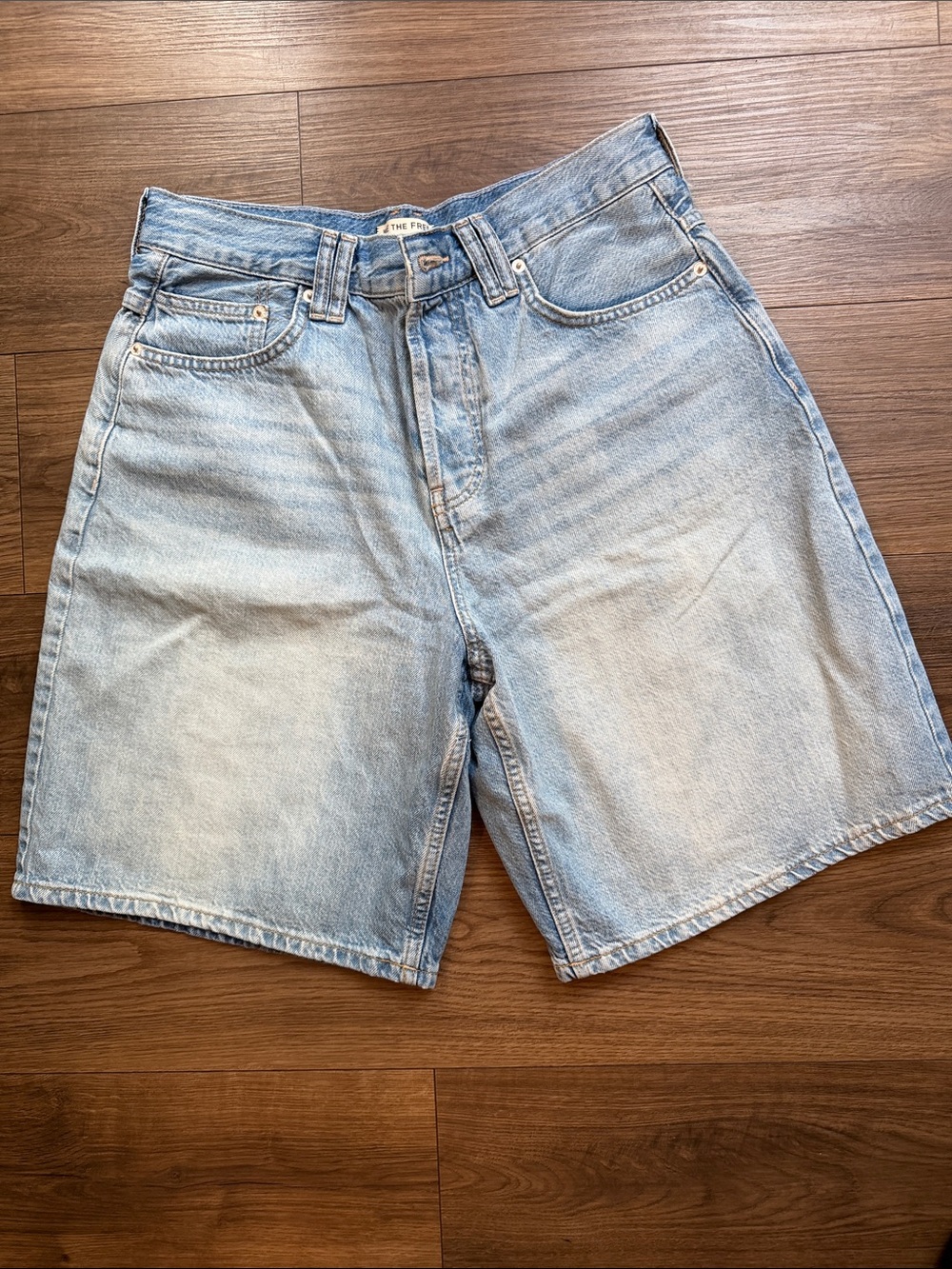 We The Free Light Blue Denim Jean Shorts - Picture 2 of 3